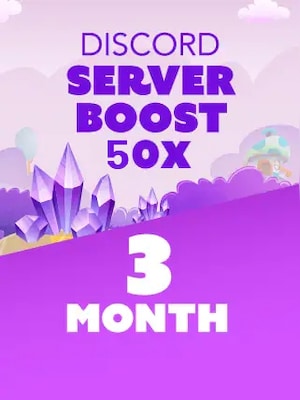 Discord Server Boost 50x 3 Months - Discord Boost Activation Link - GLOBAL - 0