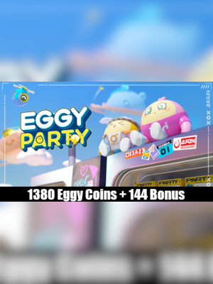 Eggy Party 1380 eggy coins + 144 Bonus - GLOBAL - 2