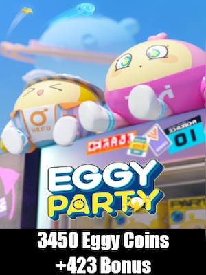 Eggy Party 3450 eggy coins + 423 Bonus - GLOBAL - 0