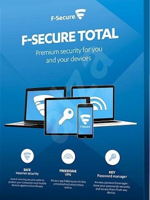 F-Secure Total (PC, Android, Mac) (3 Users, 3 Years)  - F-Secure Key - EUROPE - 0