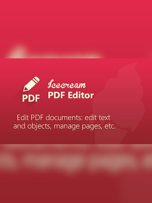 Icecream PDF Editor 2026 PRO (PC) (1 Device, Lifetime)  - Icecream Key - GLOBAL - 2