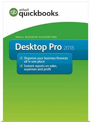 Intuit Quickbooks Desktop Pro 2018 ( PC) - 1 PC, 1 Year  - Intuit Key - GLOBAL - 0