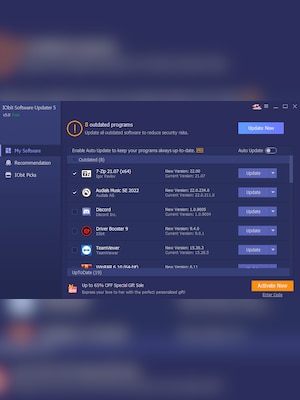 IObit Software Updater 5 PRO (PC) (3 Devices, 1 Year) - IObit Key - GLOBAL - 3