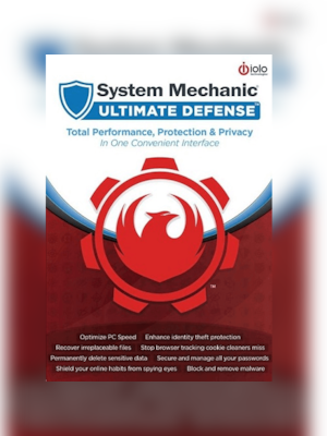 iolo System Mechanic Ultimate Defense - 10 Devices 1 Year - iolo Key - GLOBAL - 0