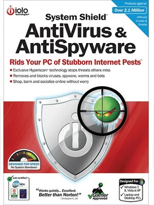 iolo System Shield AntiVirus & AntiSpyware (PC) 10 Devices 1 Year - iolo Key - GLOBAL - 0