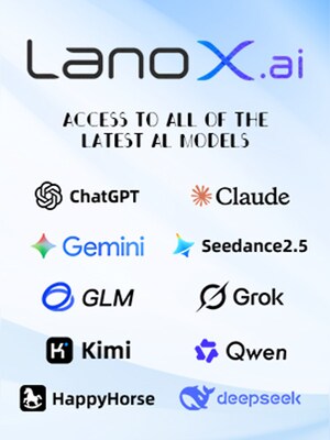 LanoX (ai) GPT/Claude/DeepSeek/Grok/Gemini/GLM/Kimi/Qwen/Seedance AI Voucher 10 USD - lanox.ai Key - GLOBAL - 0