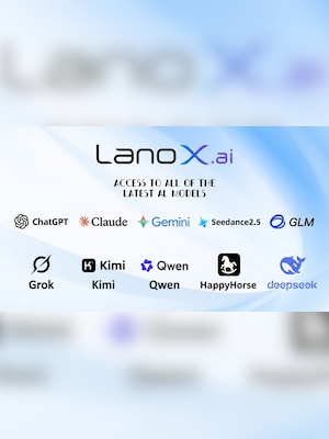 LanoX (ai) GPT/Claude/DeepSeek/Grok/Gemini/GLM/Kimi/Qwen/Seedance AI Voucher 5 USD - lanox.ai Key - GLOBAL - 2