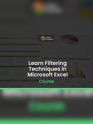 Learn Filtering Techniques in Microsoft Excel - Alpha Academy Key - GLOBAL - 2