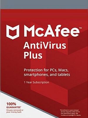 McAfee AntiVirus Plus PC 2 Devices 1 Year Key GLOBAL - 0