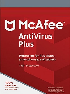 McAfee AntiVirus Plus (PC, Android, Mac, iOS) (Unlimited Devices, 1 Year) - McAfee Key - GLOBAL - 0