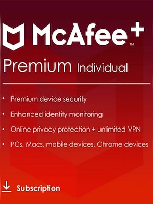 McAfee+ | Premium (PC, Android, IOS) (Individual, 1 Year) - McAfee Key - GLOBAL - 0