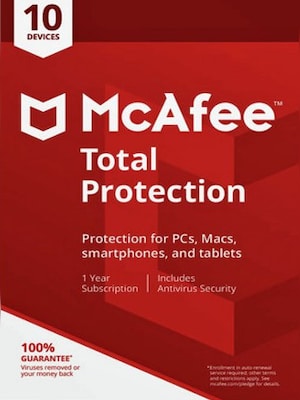 McAfee Total Protection Multidevice 10 Devices 1 Year Key GLOBAL - 0