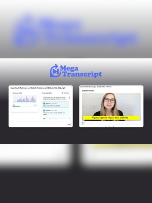 Megatranscript AI Transcription & Text-to-Speech 400 Credits - Megatranscript Key - GLOBAL - 2