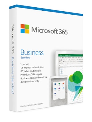 Microsoft Office 365 Business (PC, Android, Mac, iOS) - 1 User, 1 Year - Microsoft Key - GLOBAL - 0