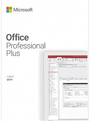 Microsoft Office Professional 2019 Plus (MAC, 1 Device) - Microsoft Key - GLOBAL - 0