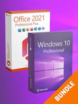 Microsoft Windows 10 Professional & Microsoft Office 2021 Professional Plus Bundle (PC) - Microsoft Key - GLOBAL - 0