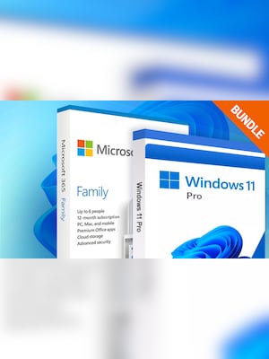 Microsoft Windows 11 Pro & Microsoft Office 365 Family Bundle (PC, Mac) (6 Devices, 6 Months) - Microsoft Key - GLOBAL - 2