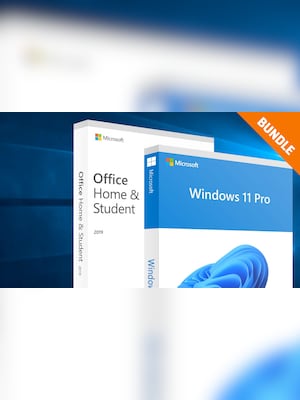 Microsoft Windows 11 Pro & Microsoft Office Home & Student 2019 Bundle (PC) - Microsoft Key - GLOBAL - 2