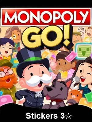 Monopoly Go Stickers 3-Star Stickers x 5 - MMOWOW - GLOBAL - 0