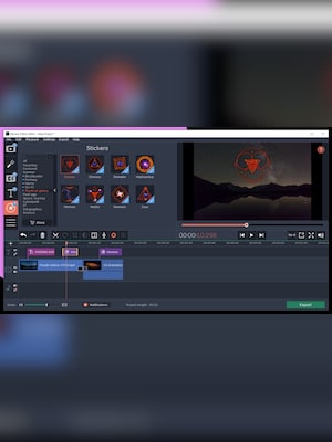 Movavi Video Editor Plus 2020 Effects - Mystical Galaxy Pack (PC, Mac) - Steam Key - GLOBAL - 5