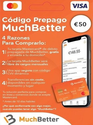 MuchBetter Voucher 50 EUR - MuchBetter Key - SPAIN - 0