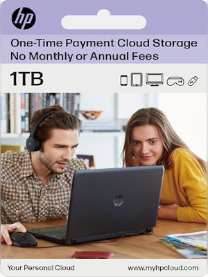 myHPcloud Cloud Storage Platform One-Time Payment Gift Card 1 TB - myHPcloud Key - AUSTRALIA - 0