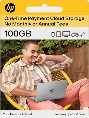 myHPcloud Cloud Storage Platform One-Time Payment Gift Card 100 GB - myHPcloud Key - AUSTRALIA - 0