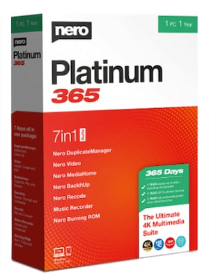 Nero Platinum 365 (PC) 1 Device, 1 Year - Nero Key - GLOBAL - 0