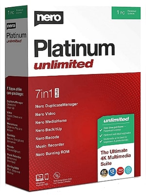 Nero Platinum Unlimited (PC) 1 Device, Lifetime - Nero Key - GLOBAL - 0