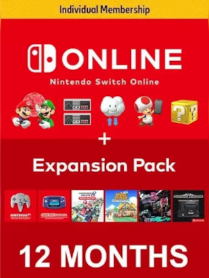 Nintendo Switch Online Membership 12 Months Family + Expansion Pack | Nintendo eShop Key | EUROPE - 0