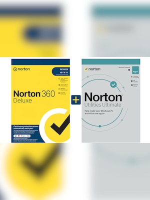 Norton 360 Deluxe & Utilities Ultimate (5 Devices, 1 Year)  - Norton Key - EUROPE - 2