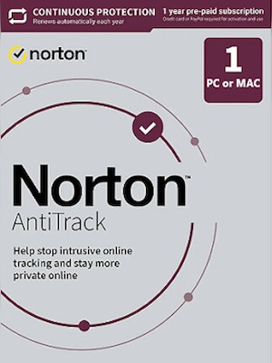 Norton AntiTrack (PC, Mac) (5 Devices, 1 Year) - NortonLifeLock Key - GLOBAL - 0