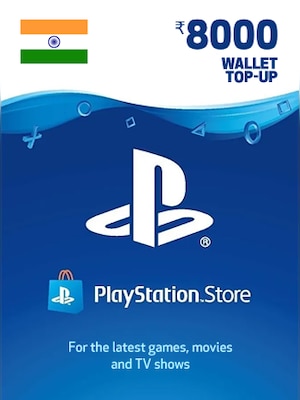 PlayStation Network Gift Card 8000 INR - PSN Key - INDIA - 0