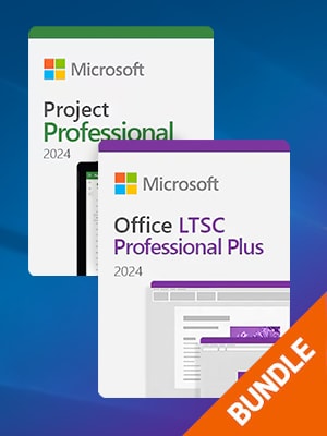 Project 2024 Pro LTSC + Office 2024 LTSC Pro Plus Bundle  PC) - Microsoft Key - GLOBAL - 0