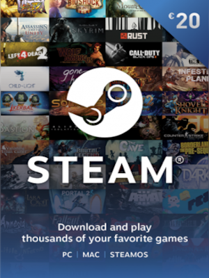 Steam Gift Card 20 EUR - Steam Key - EUROPE - 0