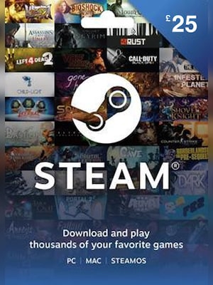 Steam Gift Card 25 GBP - Steam Key - UNITED KINGDOM - 0