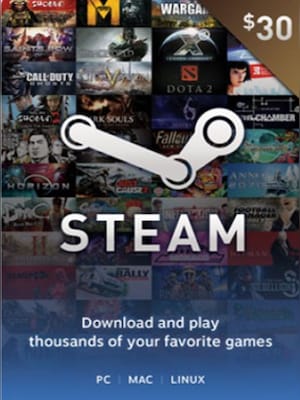 Steam Gift Card 30 USD