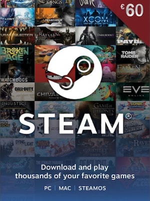 Steam Gift Card 60 EUR - Steam Key - EUROPE - 0