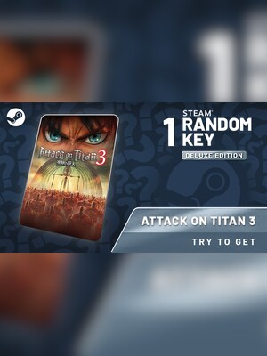 Try to get Attack on Titan 3 / A.O.T. 3 - Random Digital Deluxe Edition  1 Key (PC) - Steam Key - GLOBAL - 2