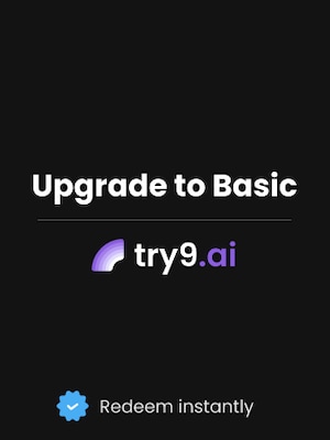 Try9 AI Upgrade to Basic 1 Month - try9.ai Key - GLOBAL - 0
