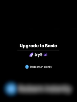 Try9 AI Upgrade to Basic 1 Year - try9.ai Key - GLOBAL - 2
