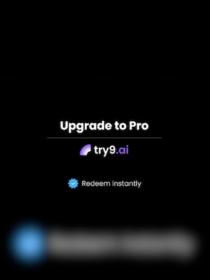 Try9 AI Upgrade to Pro 1 Month - try9.ai Key - GLOBAL - 2