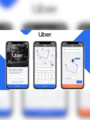 UBER Ride and Eats Voucher 300 RON - Uber Key - ROMANIA - 3