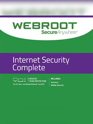 Webroot Internet Security Complete 5 Devices 1 Year Key GLOBAL - 2
