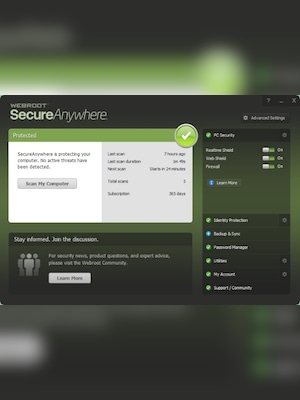 Webroot SecureAnywhere Internet Security Complete 5 Devices 1 Year PC Key GLOBAL - 2