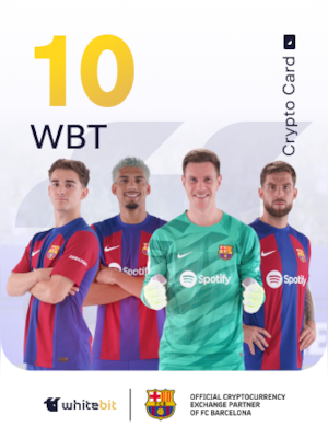 WhiteBIT Voucher | FC Barcelona Edition 10 WBT - WhiteBIT Key - GLOBAL - 0