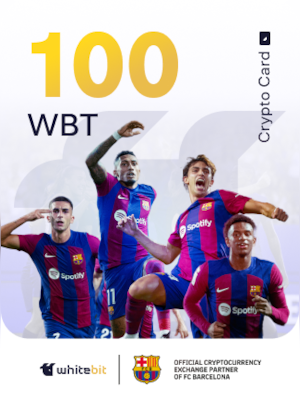 WhiteBIT Voucher | FC Barcelona Edition 100 WBT - WhiteBIT Key - GLOBAL - 0