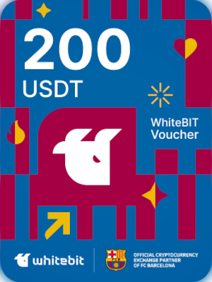 WhiteBIT Voucher | FC Barcelona Edition 200 USDT - WhiteBIT Key - GLOBAL - 0