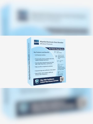 WipeOut Electronic Data Shredder (PC) (1 Device, 1 Year)  - WipeOut Key - GLOBAL - 2