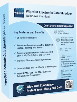 WipeOut Electronic Data Shredder (PC) (1 Device, 1 Year)  - WipeOut Key - GLOBAL - 0